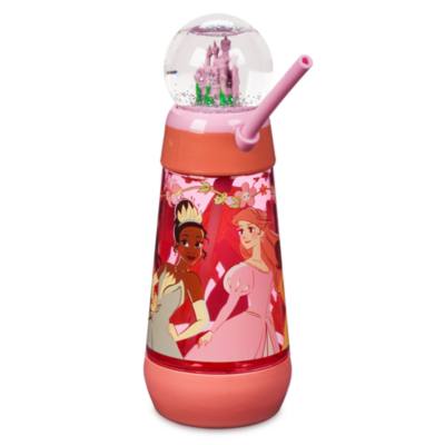 Disney Princess Snow Globe Tumbler with Straw For Kids