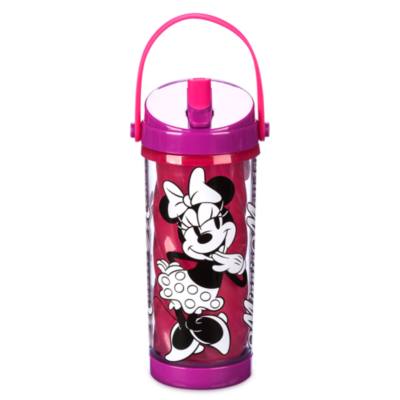 Minnie Mouse Colour Changing Water Bottle with Built-In Straw For Kids