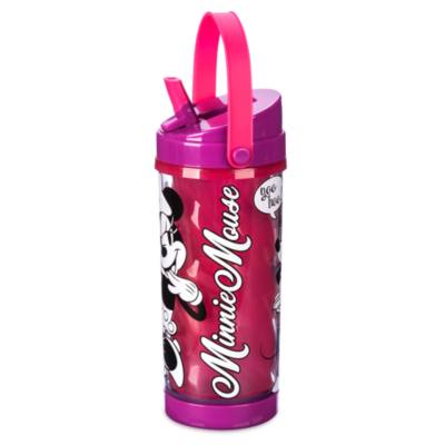 Minnie Mouse Colour Changing Water Bottle with Built-In Straw For Kids