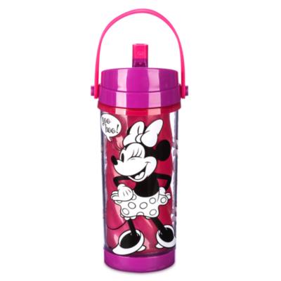 Minnie Mouse Colour Changing Water Bottle with Built-In Straw For Kids