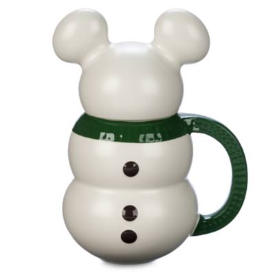 Thumbnail - Micky Maus - Schneemann - Becher mit Deckel