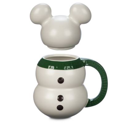 Mickey Mouse Snowman Mug with Lid