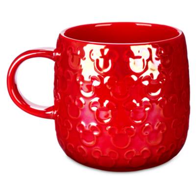 Tazza silhouette di Topolino rossa