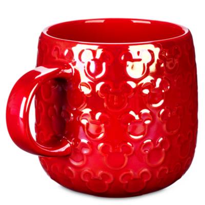 Tazza silhouette di Topolino rossa