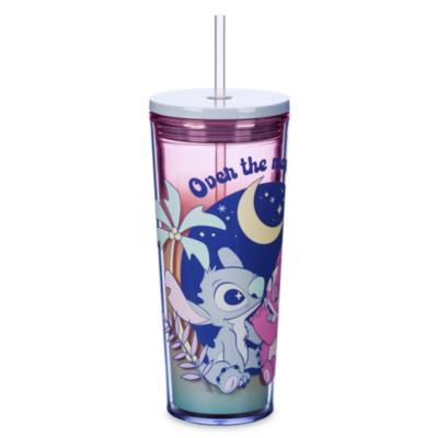 Stitch and Angel Tumbler with Straw, Lilo & Stitch