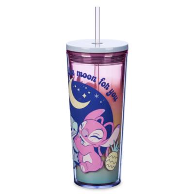 Stitch and Angel Tumbler with Straw, Lilo & Stitch