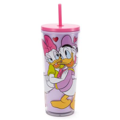 Donald and Daisy Duck Straw Tumbler
