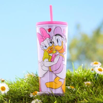 Donald and Daisy Duck Straw Tumbler