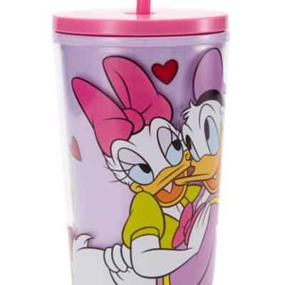 Donald and Daisy Duck Straw Tumbler