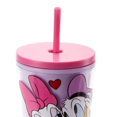 Donald and Daisy Duck Straw Tumbler