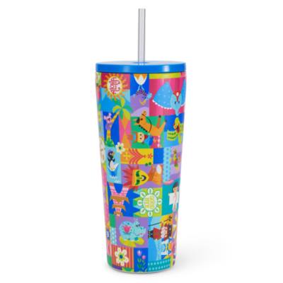 Disney - it's a small world - Strohhalm-Becher aus rostfreiem Edelstahl