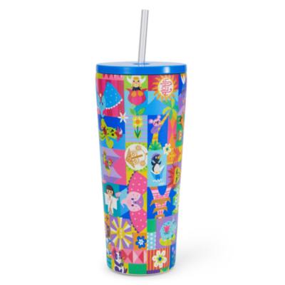 Disney - it's a small world - Strohhalm-Becher aus rostfreiem Edelstahl