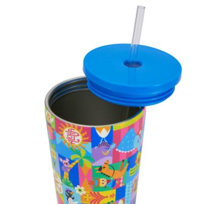 Disney - it's a small world - Strohhalm-Becher aus rostfreiem Edelstahl