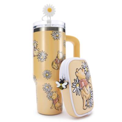 Winnie the Pooh Stainless Steel Tumbler with Straw and Pouch