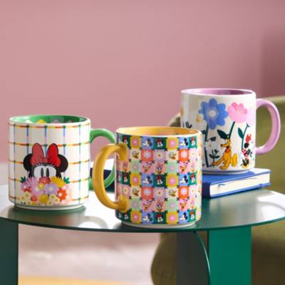 Mickey and Friends Floral Patchwork Mug