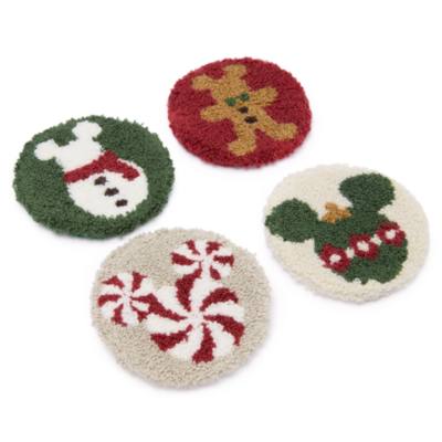 Mickey Mouse Punch Needle Festive Coaster Set