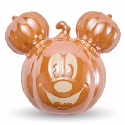 Bol caramelos cer&aacute;mica calabaza Halloween Mickey Mouse