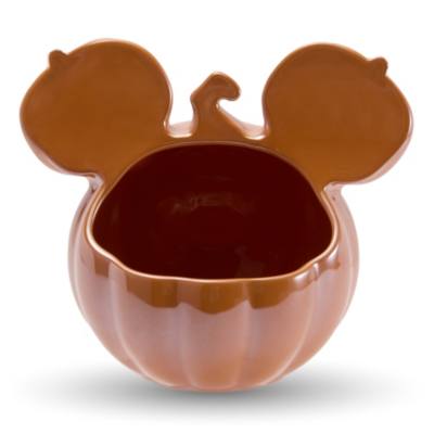 Bol caramelos cer&aacute;mica calabaza Halloween Mickey Mouse
