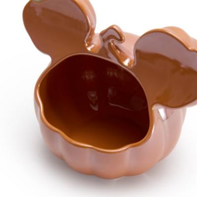 Bol caramelos cer&aacute;mica calabaza Halloween Mickey Mouse