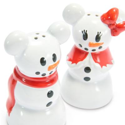 Salero y pimentero Mickey y Minnie Mouse, Winter Wishes