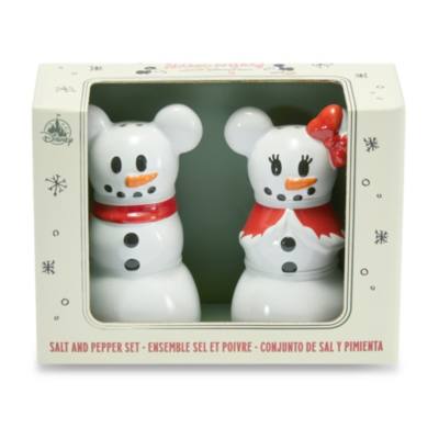 Salero y pimentero Mickey y Minnie Mouse, Winter Wishes