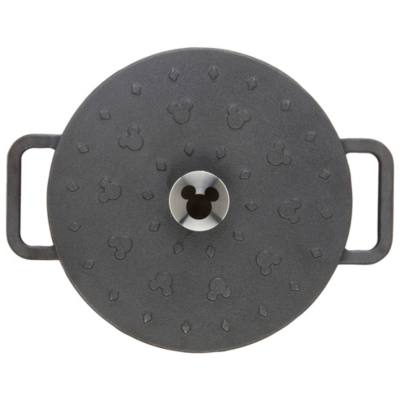 Prestige Disney Monochrome Mickey Mouse Cast Iron Shallow Casserole with Lid - 24cm