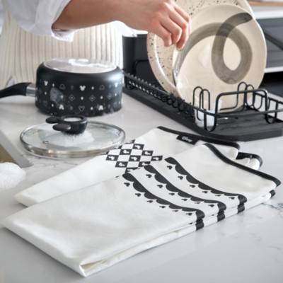 Prestige Disney Monochrome Mickey Mouse Tea Towels, Set of 2