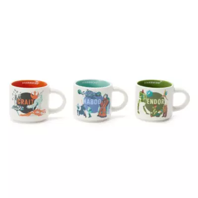 Star Wars Starbucks Collection Mini Mug Ornaments, Set of 3