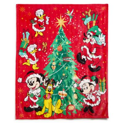 Mickey Mouse and Friends Festive Throw Blanket