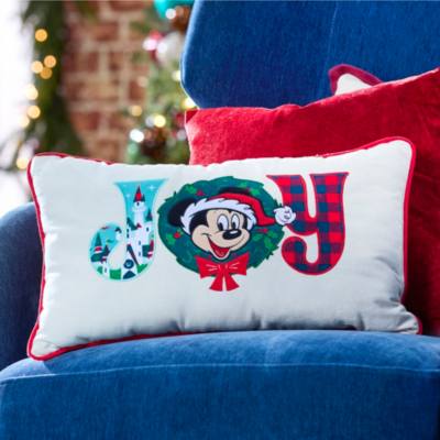 Mickey Mouse Festive 'Joy' Throw Cushion