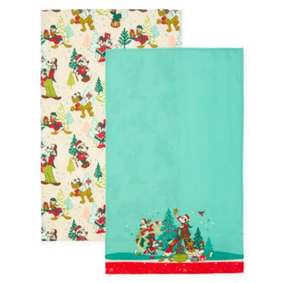 Mickey Mouse and Friends Festive Vintage Tea Towel Set
