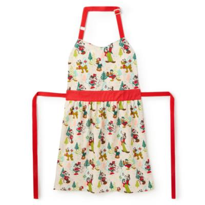 Mickey Mouse and Friends Festive Vintage Apron for Adults