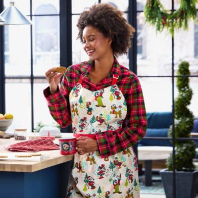 Mickey Mouse and Friends Festive Vintage Apron for Adults