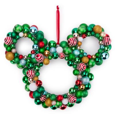 Mickey Mouse Icon Ornament Festive Wreath
