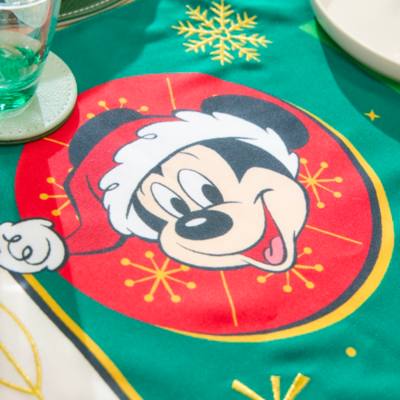 Camino mesa reversible navide&ntilde;o Mickey y Minnie Mouse