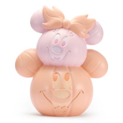 Decoraci&oacute;n luminosa calabaza Halloween pastel Mickey Mouse y Minnie Mouse