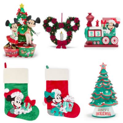 Collection de d&eacute;corations de No&euml;l Mickey
