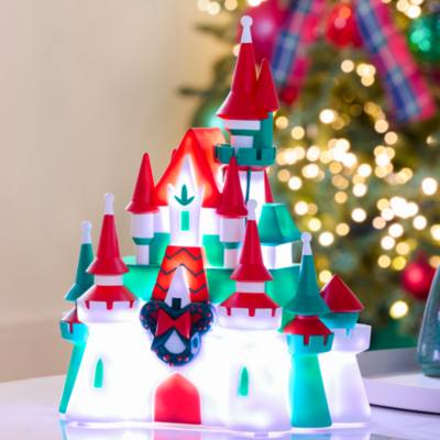 Decorazione musicale luminosa Castello di Fantasyland Collezione Natale