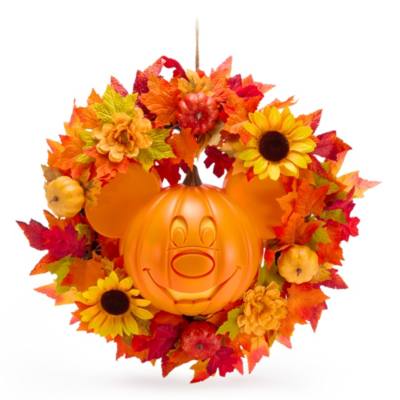 Light-Up Mickey Mouse Halloween Wreath
