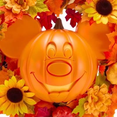 Light-Up Mickey Mouse Halloween Wreath
