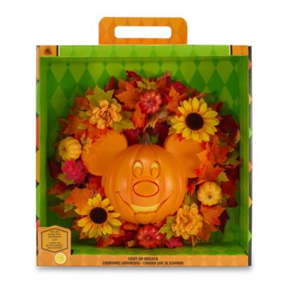 Light-Up Mickey Mouse Halloween Wreath