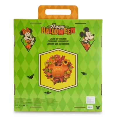 Light-Up Mickey Mouse Halloween Wreath