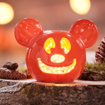 Mickey Mouse Halloween Jack-O'-Lantern Votive Candle Holder