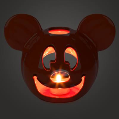 Mickey Mouse Halloween Jack-O'-Lantern Votive Candle Holder