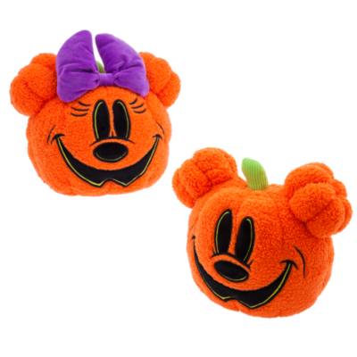 Mickey and Minnie Mouse Jack-o'-Lantern Halloween Cushion Set