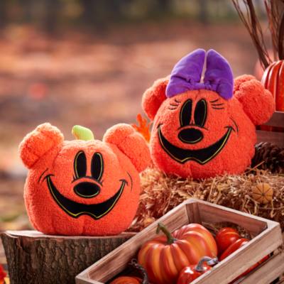Mickey and Minnie Mouse Jack-o'-Lantern Halloween Cushion Set