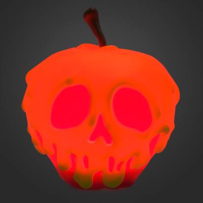 Poisoned Apple Tabletop Light, Snow White and the Seven Dwarfs