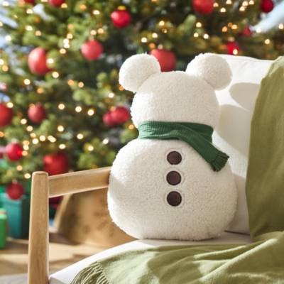 Mickey Mouse Icon Snowman Pillow, Disney Holiday Haven Collection