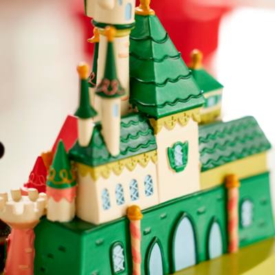 Mickey Mouse and Minnie Mouse Festive Fantasyland Castle Countdown Calendar Figure
