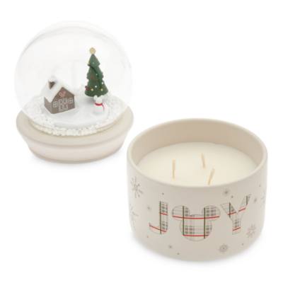 Mickey Mouse Festive Snow Globe Candle, Disney Holiday Haven Collection